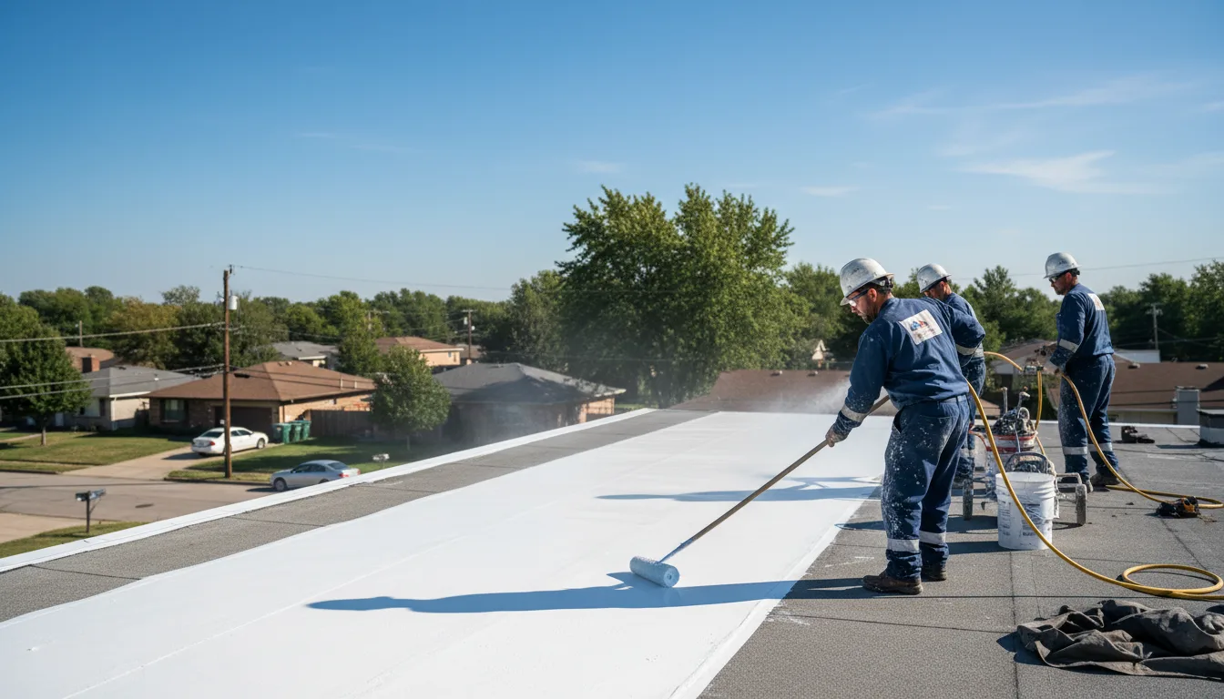Commercial roof coating in Pleasant Plain, OH near me